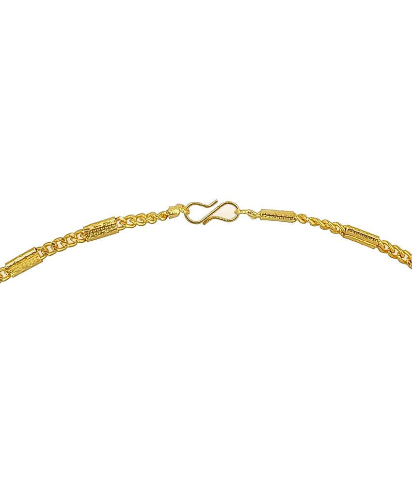 KRIMO Gold Plated Brass Chain ( Pack of 1 ) view 2