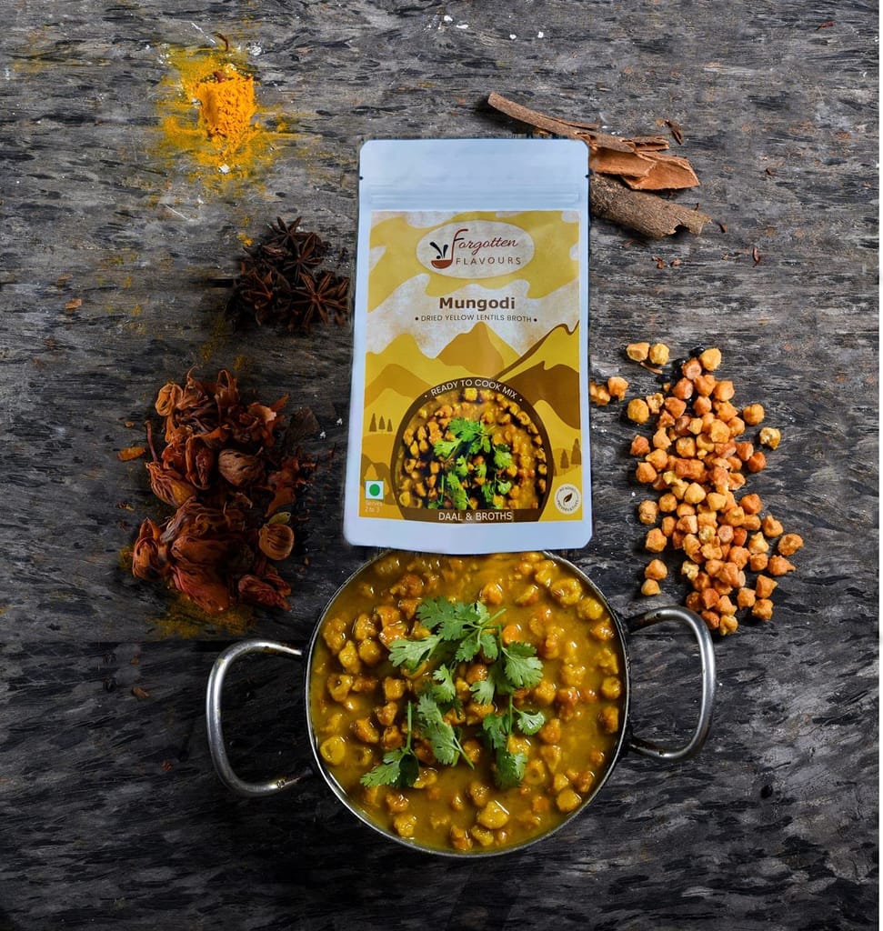 Forgotten Flavours Mungodi (Moong Badi dal) Mix | Instant Dal Mix | Ready to Cook Dal| Fresh Ingrediant & Spices| No Artificial Preservatives or Color view 2