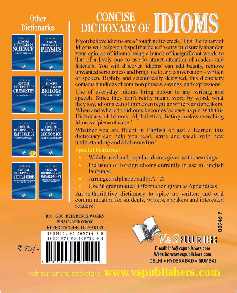 Concise Dictionary Of Idioms (Pocket Size) view 2