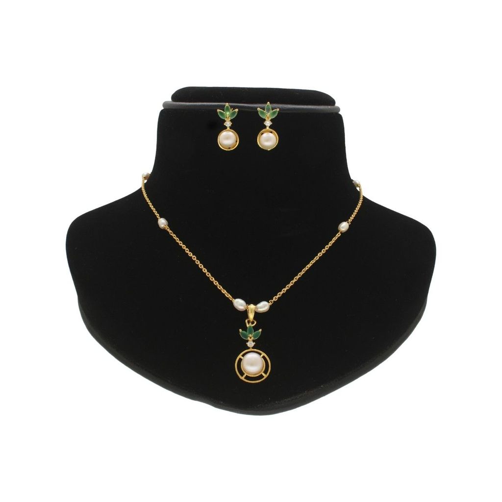 Sri Jagdamba Pearls Ethereal Pearl Chain Set view 2