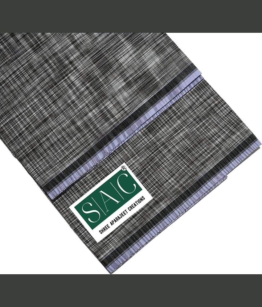 Shyam Handloom Cotton Men's Lungi Blue ( Pack of 1 ) view 2