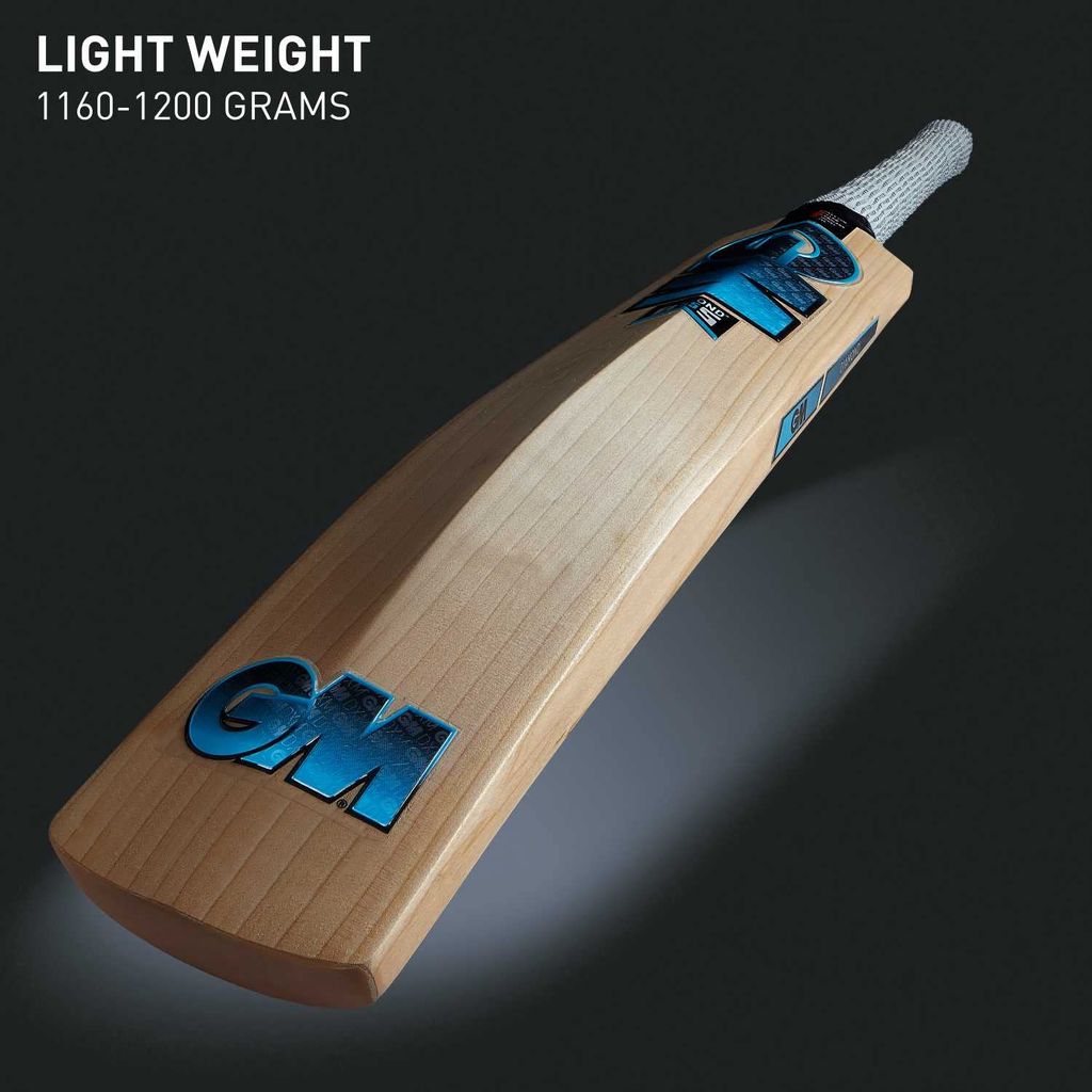 TEKNAXO | GM Diamond 444 English Willow Lightweight Cricket Bat for Men | Short Handle| Ready to Play (Free Cover) view 2