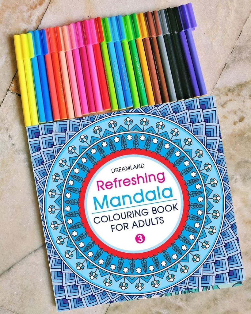 Refreshing Mandala - Colouring Book for Adults Book 3 [Paperback] Dreamland Publications view 2