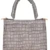 Lychee bags Women Pu Sling Bag Grey view 2