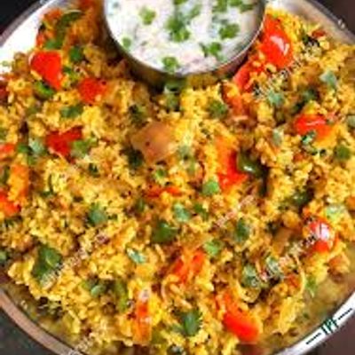 Veg Pulao With Raita