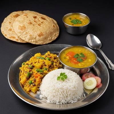 Chawal Dhal Sabji