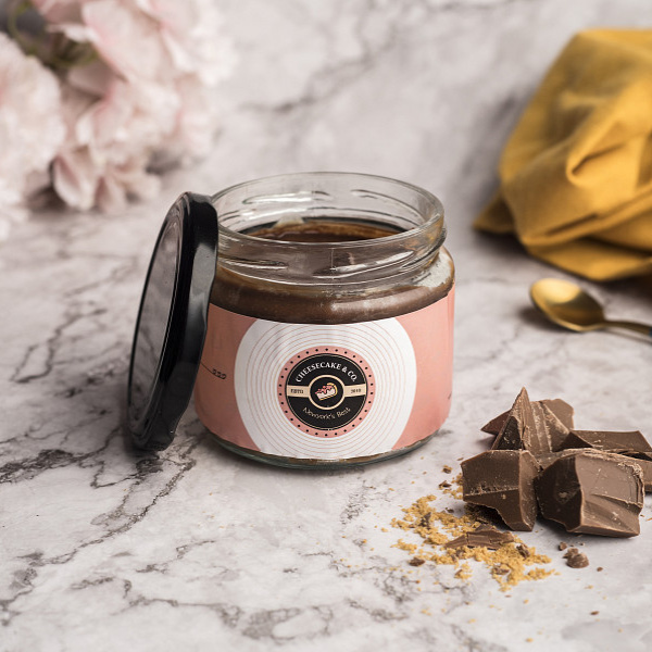 Nutella mousse jar