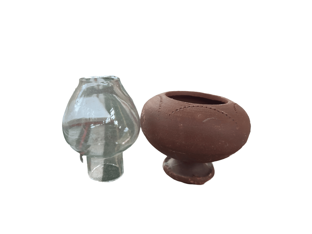 Buy Handmade Brown Clay Diya Oil Lamp for Diwali Decoration Online at Best Price in India view 2