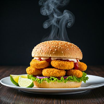 Chicken Nuggets Burger