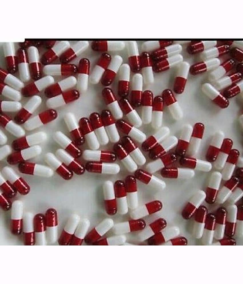 BioMed Empty Gelatin capsules Size 0 Red /White 500 pieces Capsule 500 no.s view 2