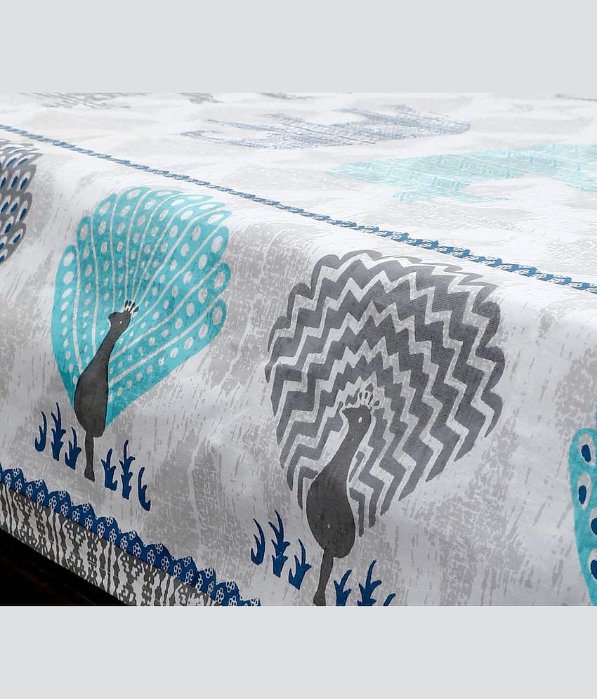 Dreamsheet Cotton 1 Single Bedsheet without Pillow cover ( Blue ) view 2