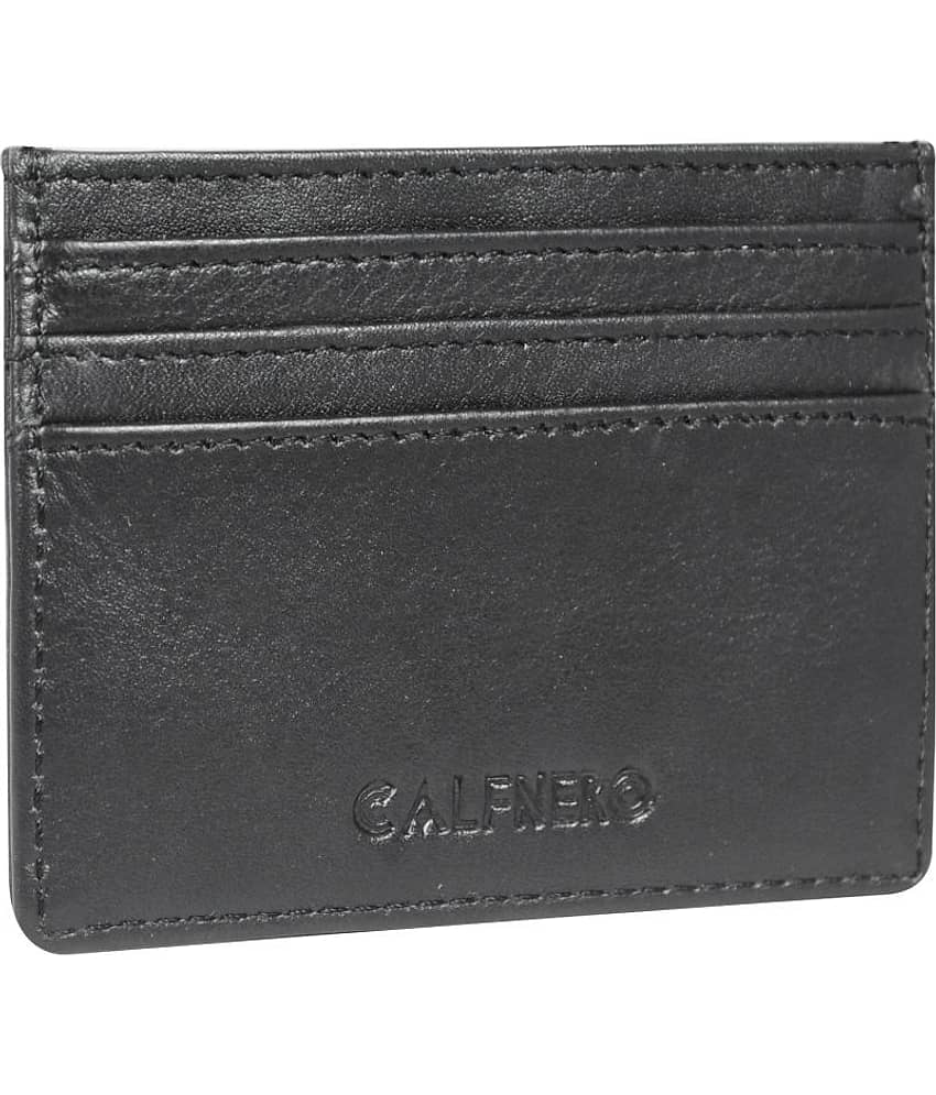 Calfnero Genuine Leather Card Case wallet view 2