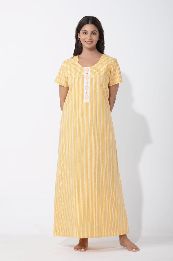 Cotton Printed Nighty 125 Free Size