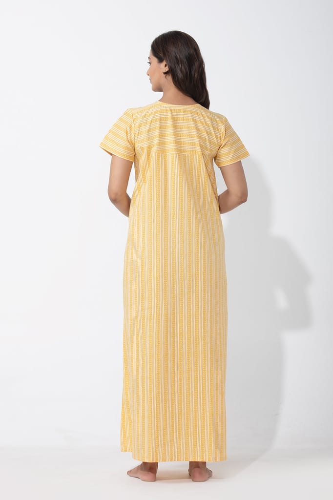 Cotton Printed Nighty 125 Free Size view 2