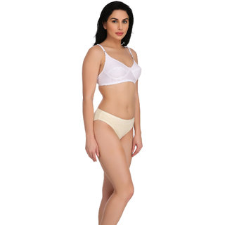 Empisto Branded White,Yellow Color Cotton Fabric Lingerie Set view 2