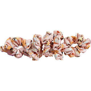 (Pack of 5)Hair Scrunchie Rubber Bands Soft Fabric For Women & Girls (Multicolour) Hair Rubber Bands Fabric Rubber Band view 2
