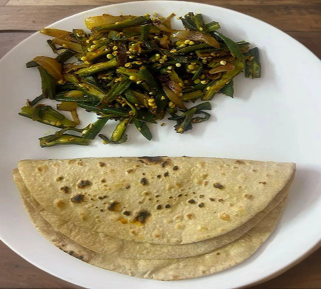 Bhindi Dry Fry Wali Thali