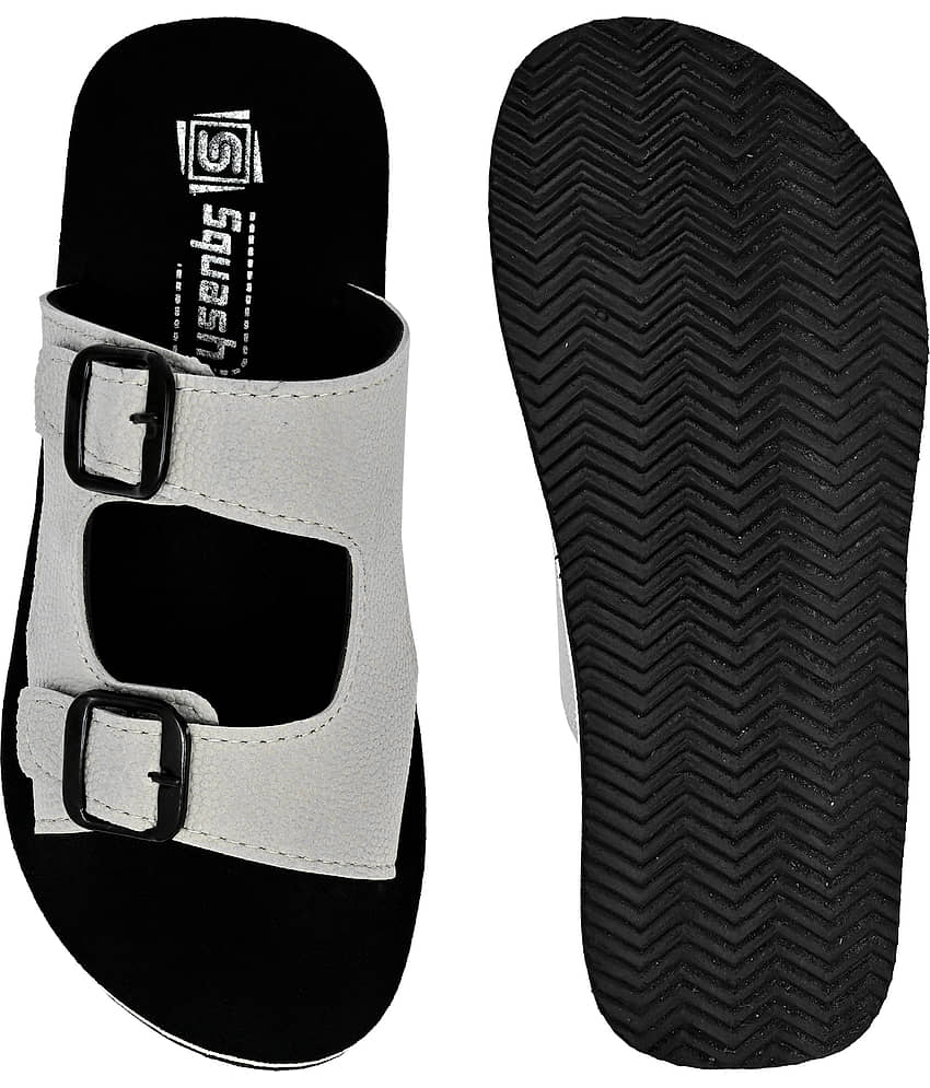 Squash Grey Men's Thong Flip Flop view 2