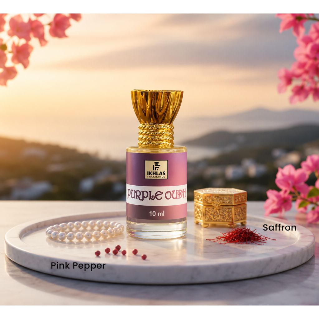Elegantra Naturavives Purple Oudh Pure Attar (10ml) | Premium Long Lasting Arabic Oud Perfume Oil for Men & Women | Non-Alcoholic Traditional Arabic Ittar for Daily Wear & Gifting (Pack of 1) view 2