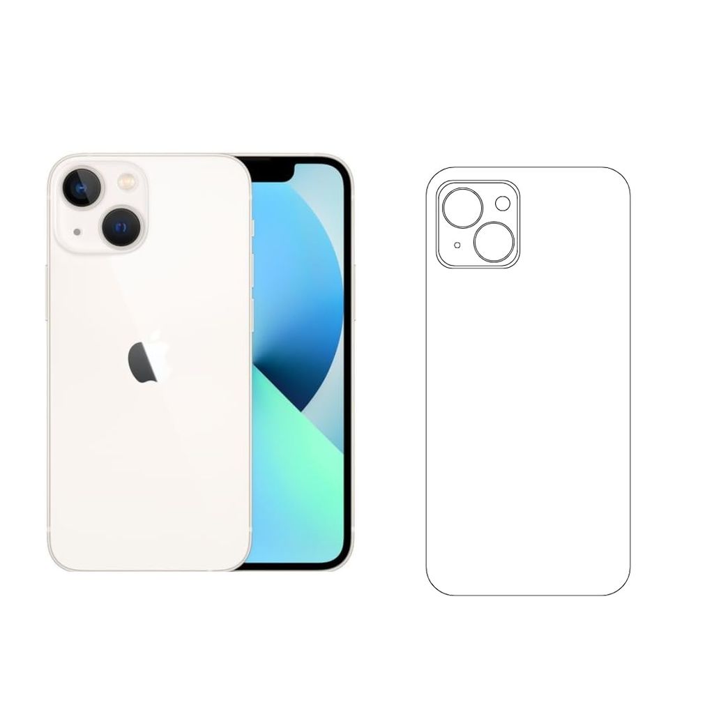 SKINOVITA Compatible For Apple iPhone Unbreakable Transparent Hydrogel Membrane, Back Screen Guard Protector (Scratchproof/Self Healing)(Gloss)