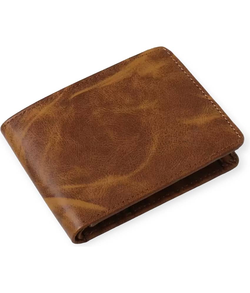 HRFSTAR PU Solid Men's Regular Wallet With 4 Slots For Card ( Brown , Pack of 1 ) view 2