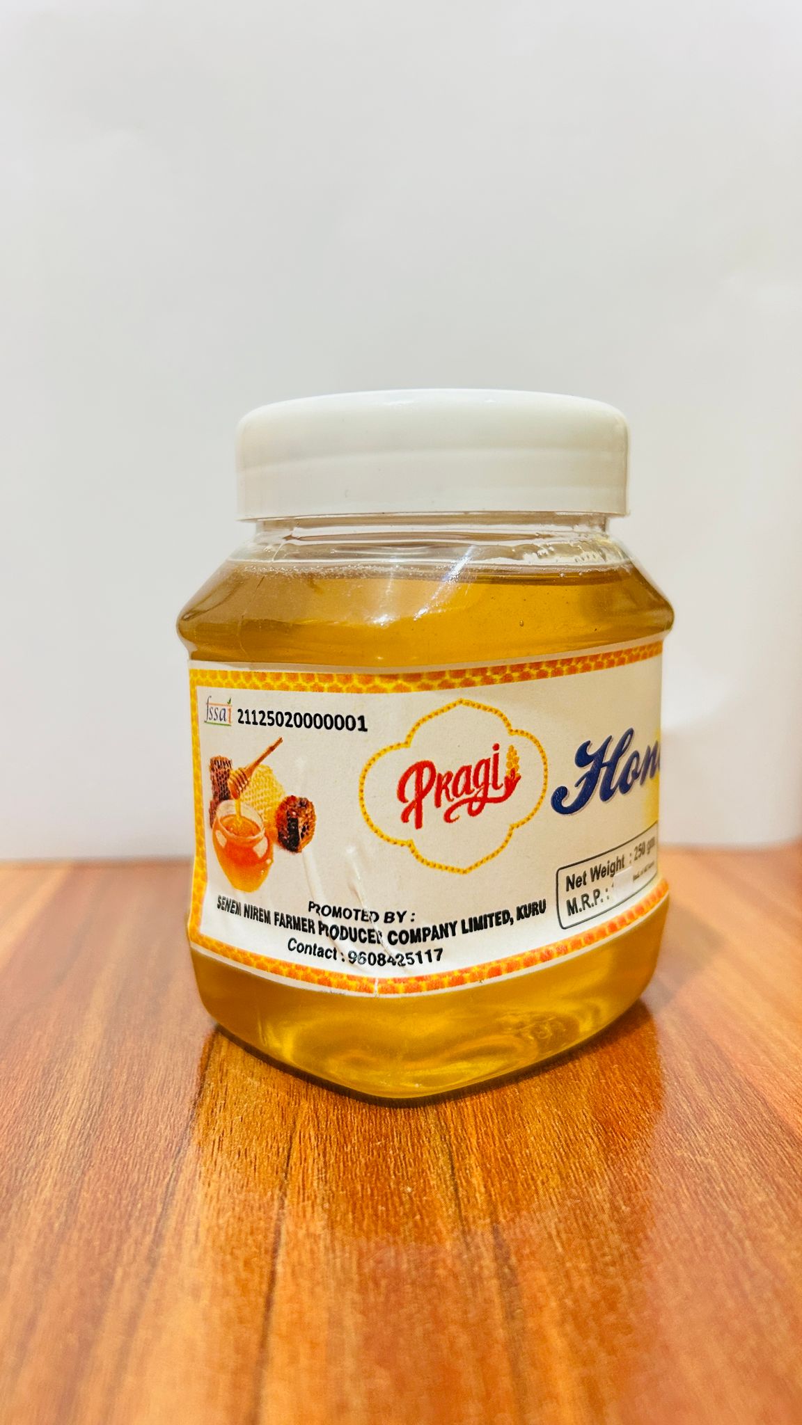 Pragi Pure & Natural Golden Honey Jar - 250g view 2