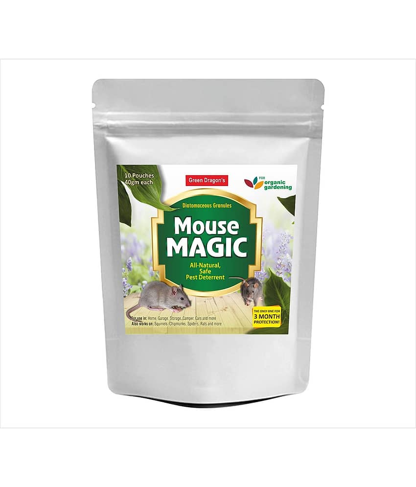 Green Dragon 'Mouse MAGIC' Natural, Safe Rodent Chalk Deterrent Pouches Pack of 10 view 2