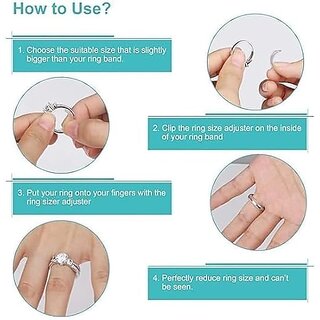 Silicone Ring Adjuster Set - 8 Pieces for Perfect Ring Fit view 2