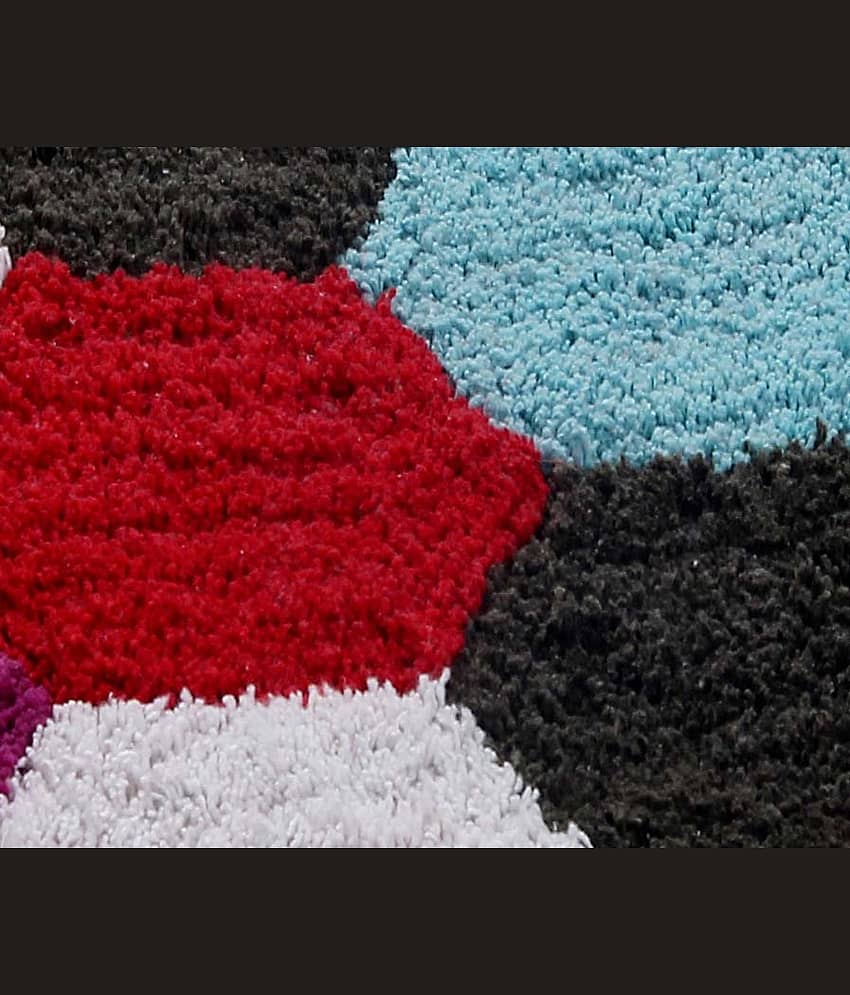Aazeem Antiskid Cotton Door Mat ( 60 X 40 cm ) Set of 3 Black view 2