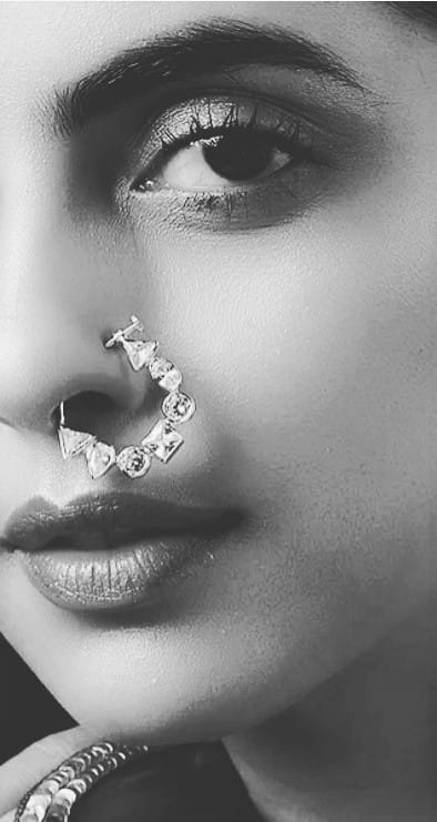 American Diamond Nose Ring for Women | Bridal Nath for Weddings & Festivals view 2