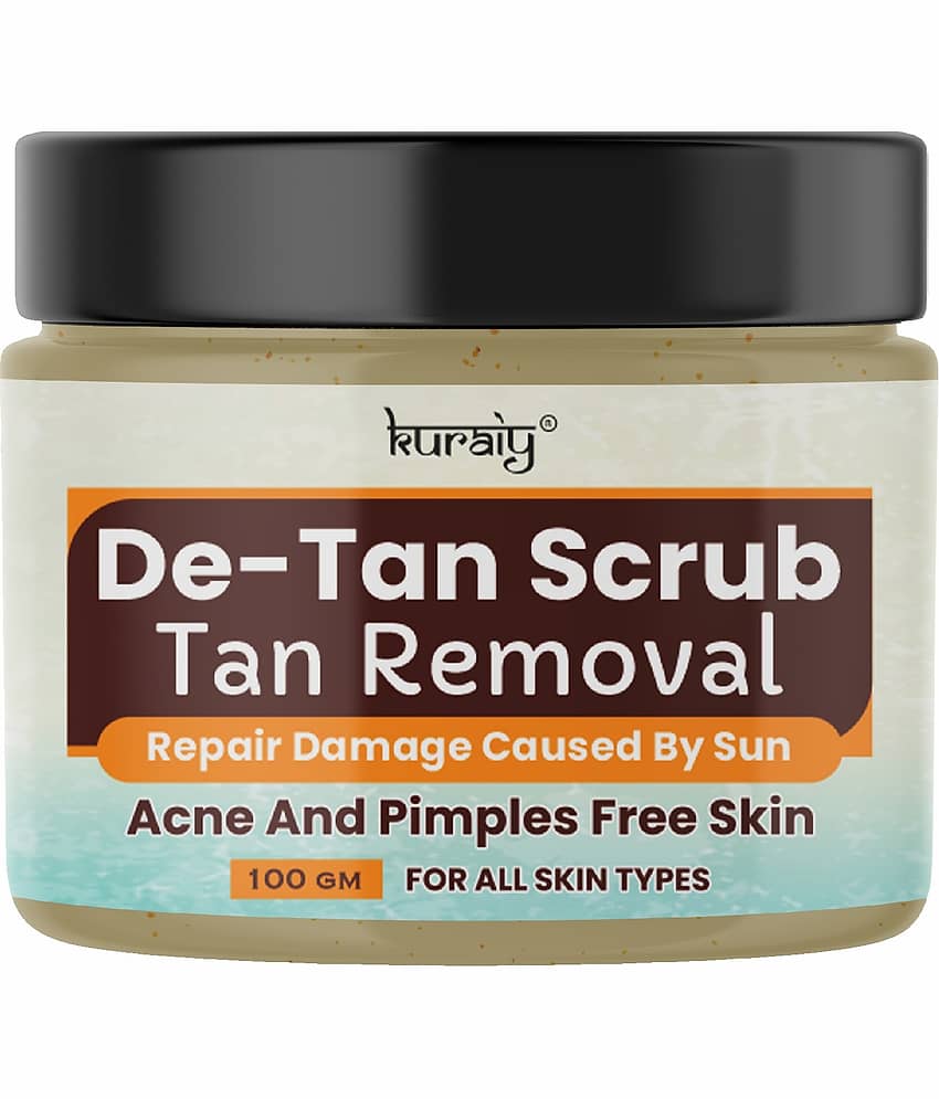KURAIY De-Tan Face Scrub Tan Removal Face Scrub Suitable for All Skin Types 100g (Pack Of 2) view 2