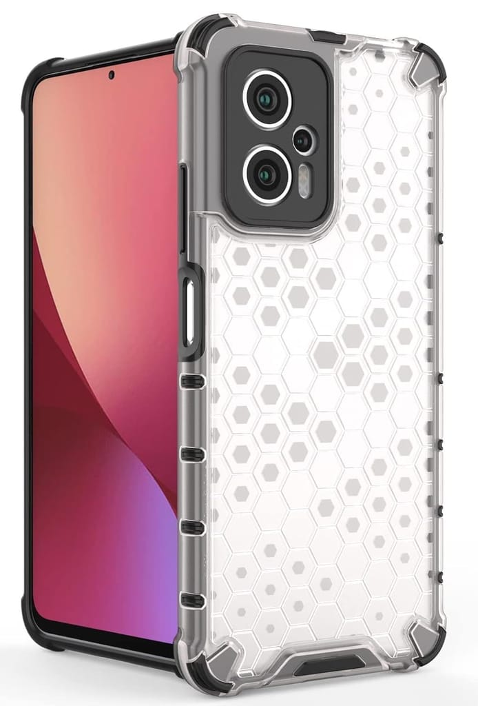 Faircost Polycarbonate For Mi Redmi K50I 5G Hybrid Shockproof Back Cover Hard Outside Soft Inside- (Polycabonate::Transparent) view 2