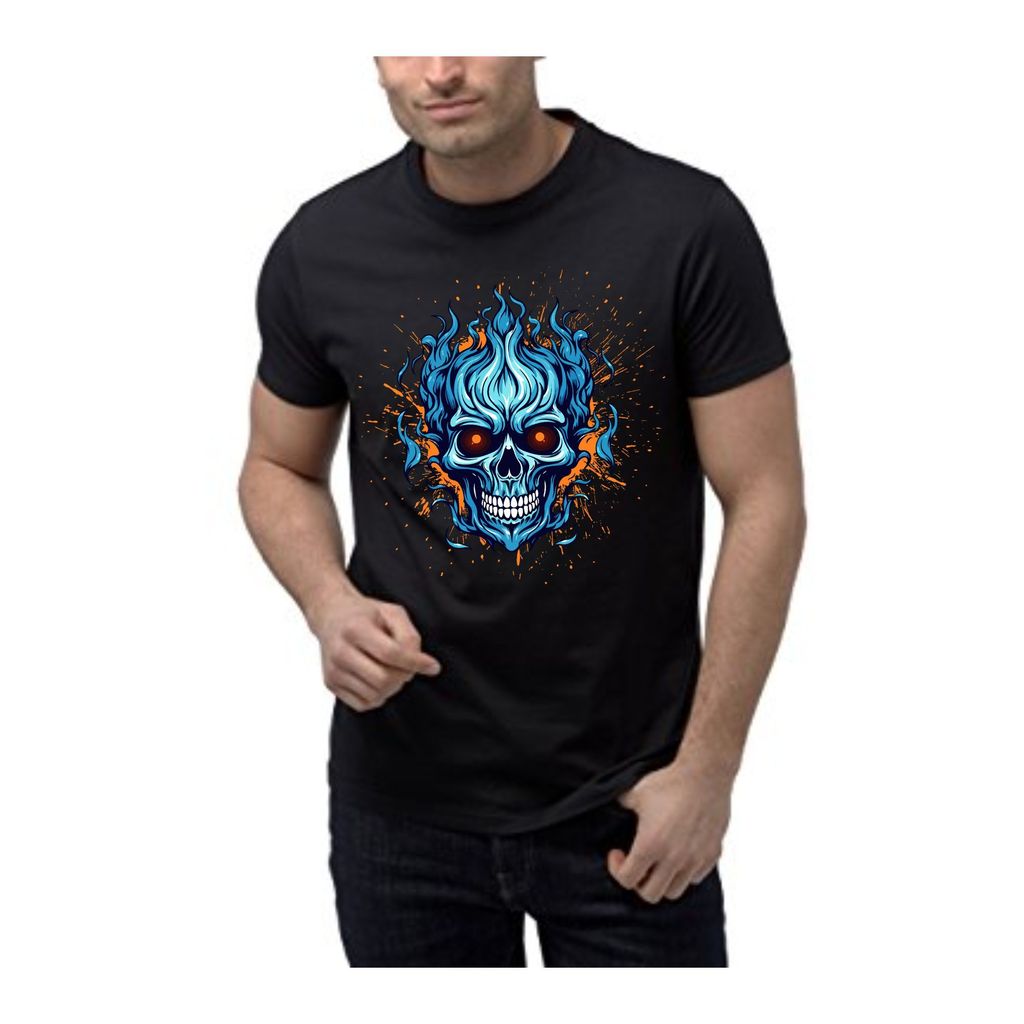 Trishoolin SSHAYU Printed T-Shirt | Design 10190MB | Regular Fit | Crew Neck / Round Neck Half Sleeve | Pack of 1 view 2