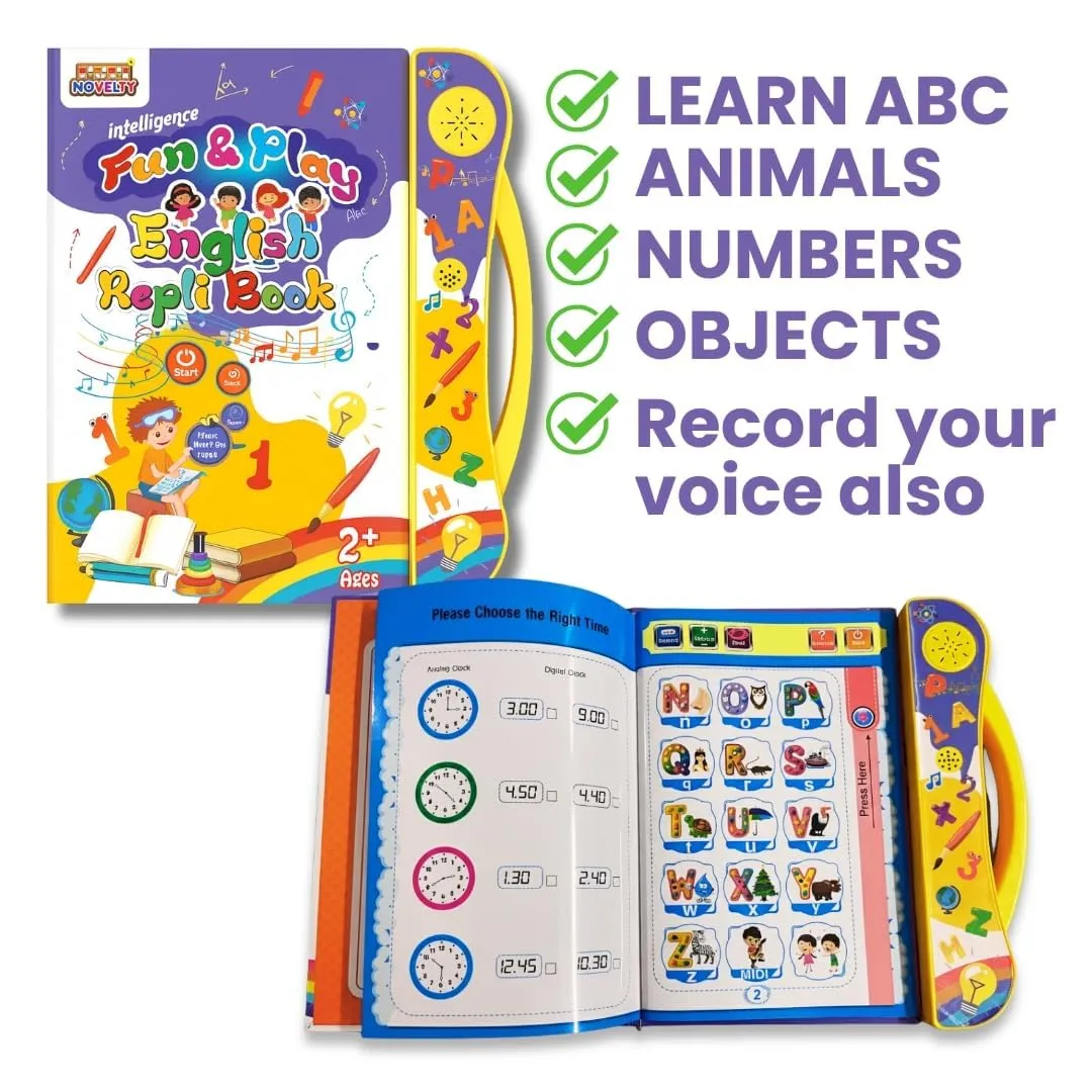 Braintastic Fun & Play English Rapid Book for Kids | Interactive Talking Educational Learning Book with Alphabet, Words & Activities for Toddlers view 2