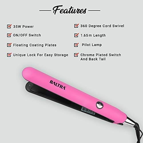 Baltra Aroma Hair Straightener With Keratin Ceramic Coating view 2