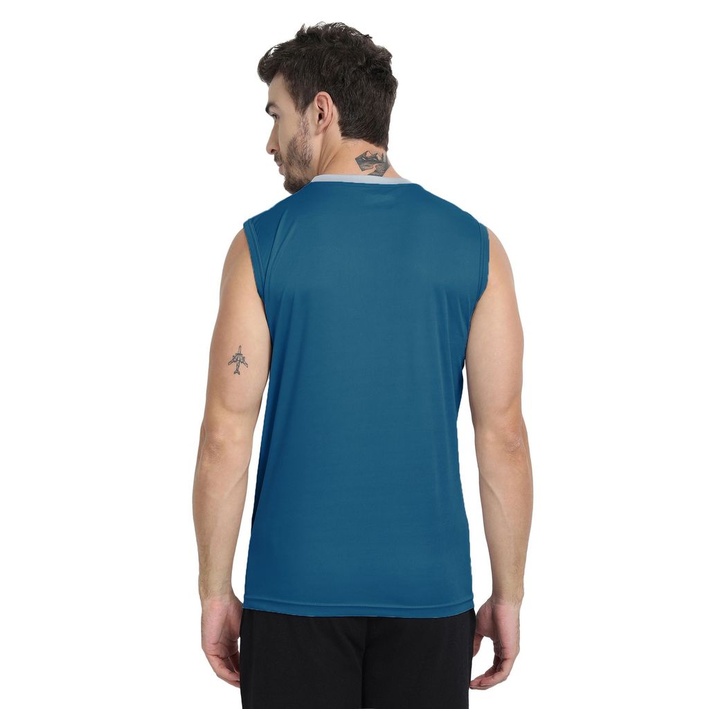 FTX Men Colorblock Round Neck Sleeveless Tshirt view 2