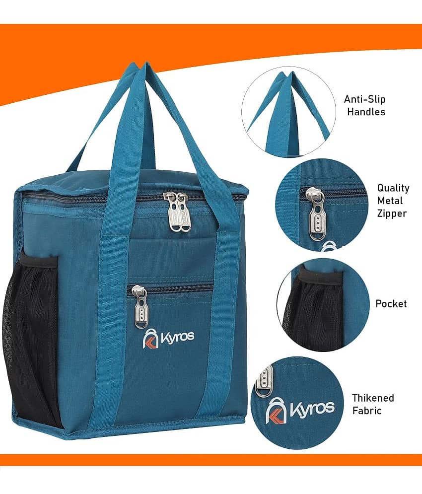 Kyros Blue Polyester Lunch Bag Pack of 1 view 2