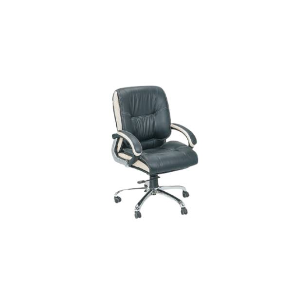 I am Boss - Leatherette Revolving With Cushioned Handle & Metal Base (CS-L06-MB)