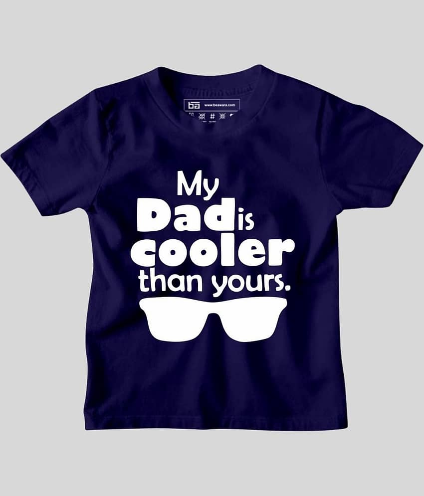 Be Awara Pack of 1 Boys Cotton T-Shirt ( Navy )