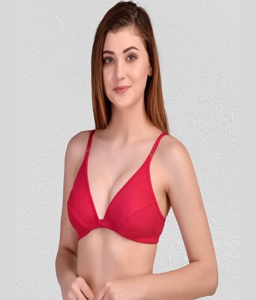 Zourt Pack of 2 Cotton Non Padded Women's Push Up Bra ( Multicolor ) view 2