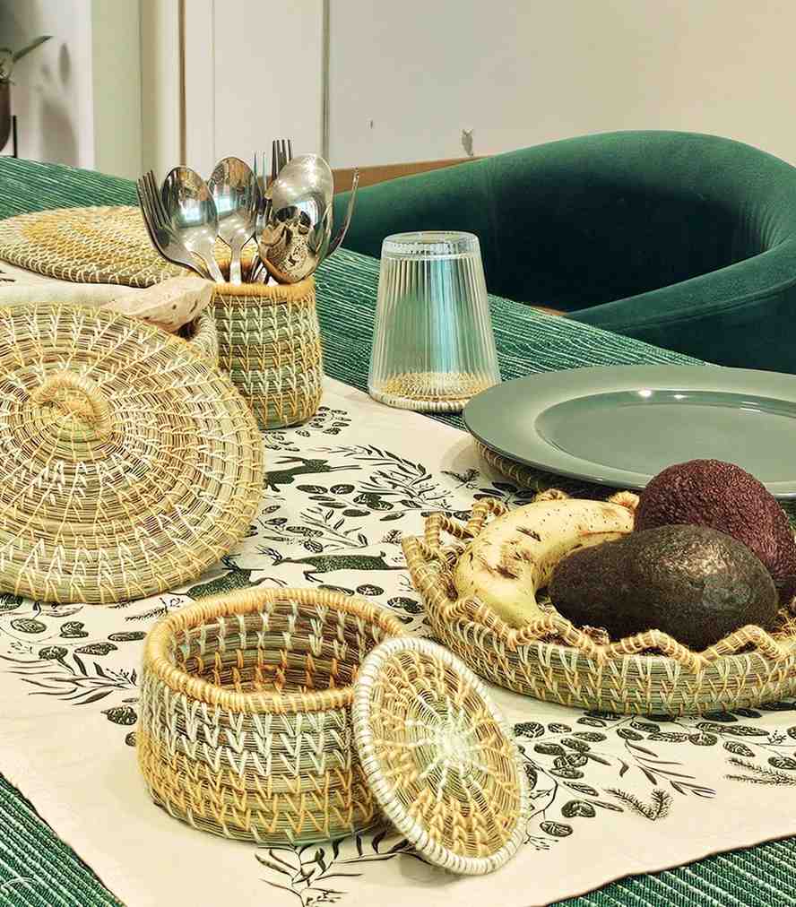Kusha Grass Table Set- From the Forest of Himachal to Your Table