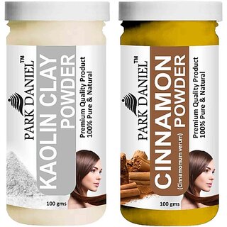 PARK DANIEL Pure & Natural Kaolin Powder & Cinnamon Powder Combo Pack of 2 Bottles of 100 gm (200 gm ) (200 ml) view 2