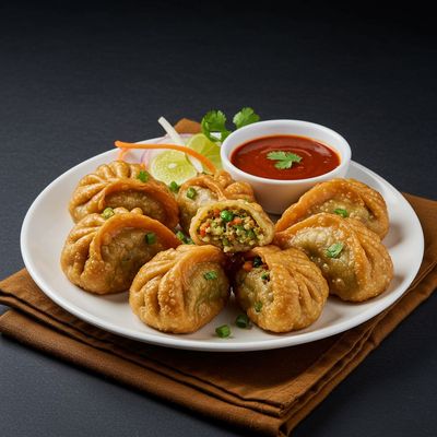 Veg. Fry Momos (10 Pcs)