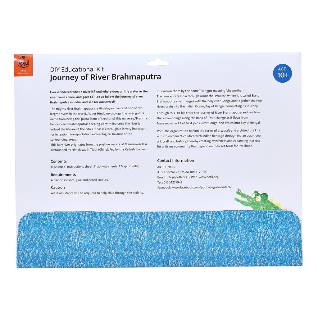 DIY Colouring kit Journey of River Brahmputra view 2