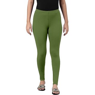 SHE PURE LUXURY WEAR Ankle Length Ethnic Wear Legging (Green, Solid) view 2