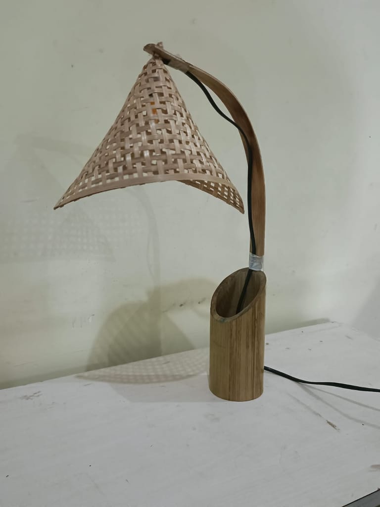 Bamboo lamp view 2