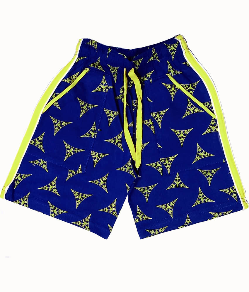 atlans Pack of 1 Cotton Blend Shorts For Boys ( Royal Blue ) view 2