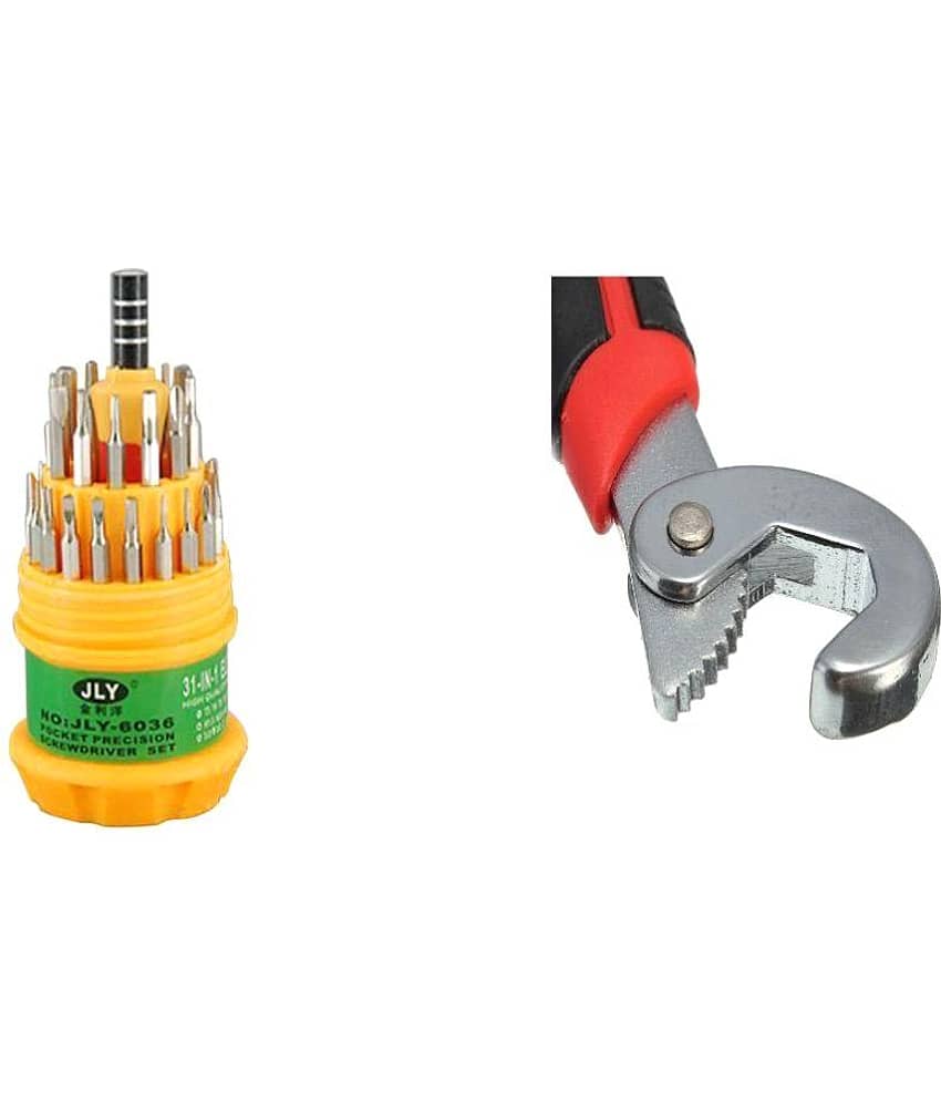 Shopper 52 Buy Jackly 31 In 1 Screwdriver Set Magnetic Toolkit With Snap N Grip Multipurpose Wrench - JKSNG view 2