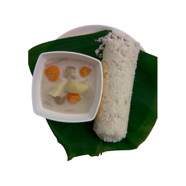 Puttu with Chicken Stew 3 Pcs