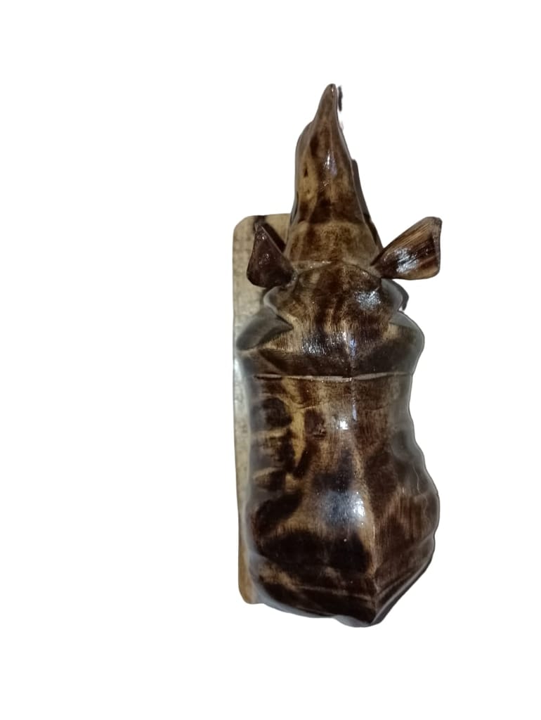 Rhino Wooden Showpiece view 2